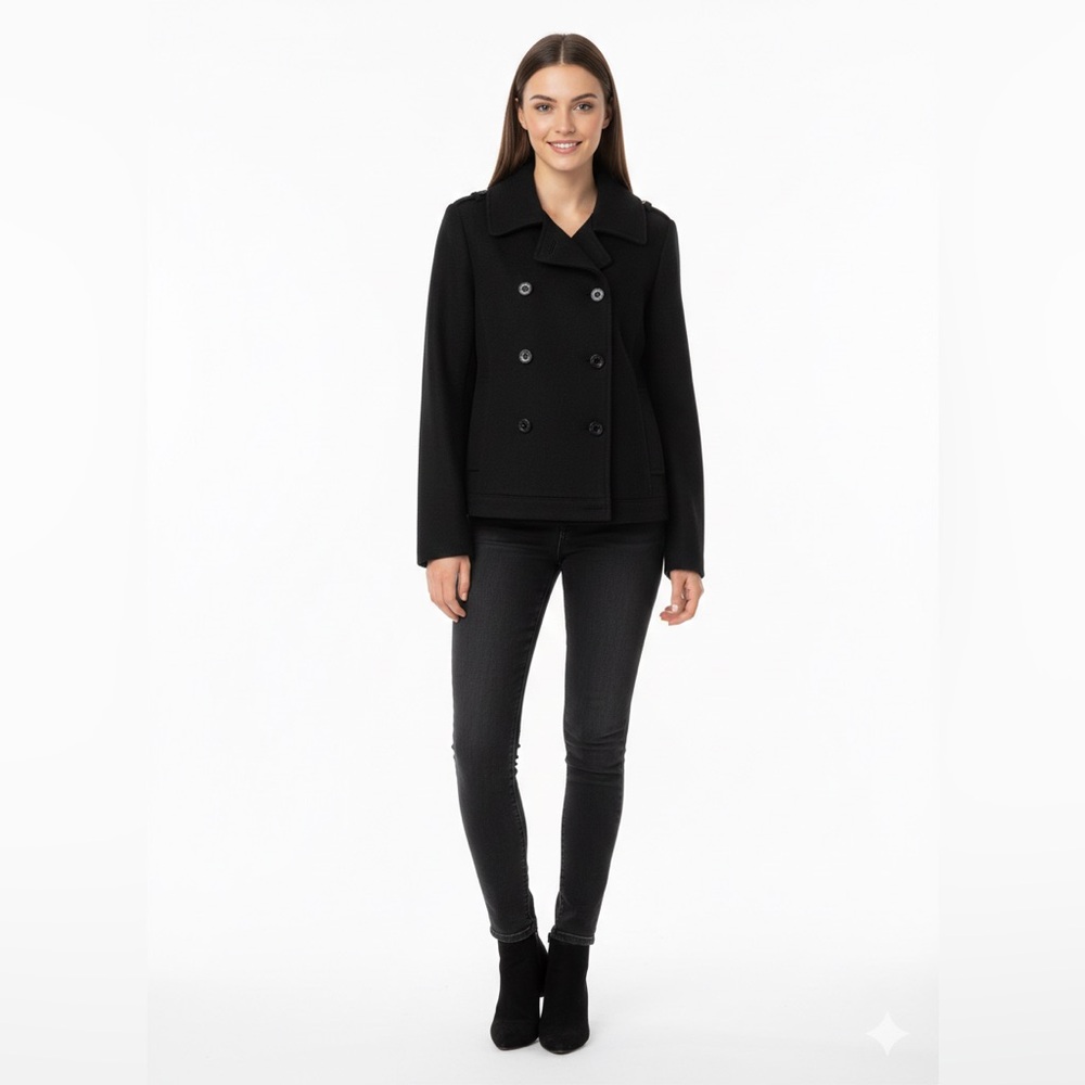 Old Navy Women's Classic Black Pea Coat